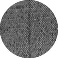 thumbnail image 1 of Ahgly Company Machine Washable Indoor Round Transitional Iridium Black Area Rugs, 4' Round, 1 of 7