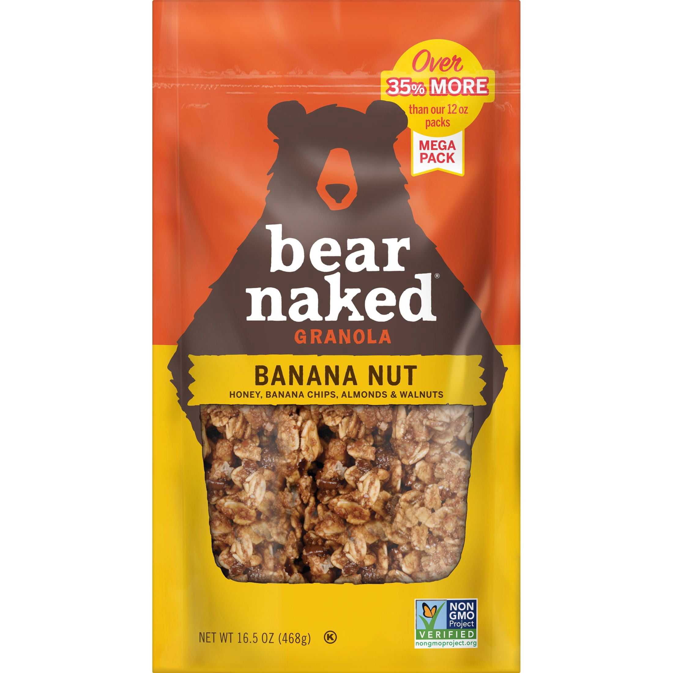Bear Naked Banana Nut Blend Granola Cereal, Mega Pack, 16.5 oz Bag