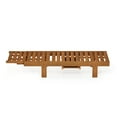 thumbnail image 4 of Furinno Tioman Outdoor Hardwood Malo Sun Lounger with Tray, Natural, 4 of 7