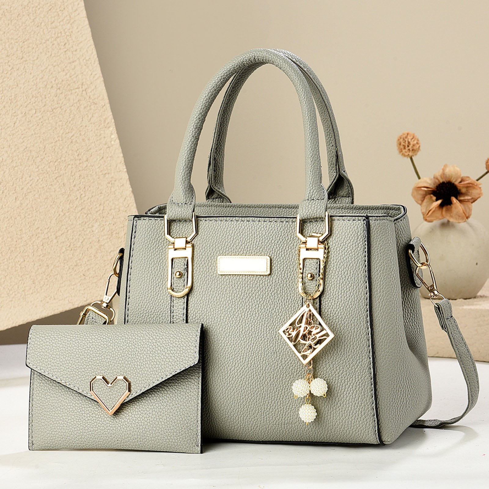 Purses and Handbags for Women Tote Shoulder Bag Satchel Black Purse PU Leather Top Handle for ladies