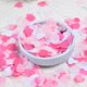 thumbnail image 4 of Confeti romántico con forma de corazón rosa para mesa de boda con decoración íntima, 4 of 8