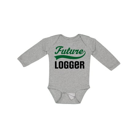 

Inktastic Logging Future Logger Gift Baby Boy Long Sleeve Bodysuit