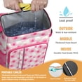 thumbnail image 2 of Travel Cooler Bag - Pioneer Flower Floral Print Pattern Camping Beer Cooler Backpack with Bottle Opener- Waterproof Insulated Picnic Backpacks - Cooler Bag for Beach, 2 of 6