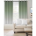 thumbnail image 3 of Blackout Curtains for Bedroom, Sage Green Room Darkening Window Drapes for Living Room, Farmhouse Sage Green Ombre Thermal Insulated Grommet Curtains, 52x90 inch, 2 Panels, 3 of 9