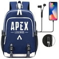 thumbnail image 1 of Sac à Dos Étudiant APEX Legends Port de Charge USB Léger Sac de Voyage Graphique, 1 of 6