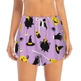 thumbnail image 4 of Lsque Cute Halloween Printed Women's Running Shorts with Liner Pockets,Elastic Quick Dry Workout Athletic Gym Yoga Shorts,Womens High Waist Shorts-Large, 4 of 9