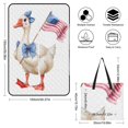 thumbnail image 2 of Patriotic Goose Carries Small Flag Waterproof Picnic Blanket with Foldable Zipper, Suitable for Outdoor Use, Suitable for Travel, Camping, Beaches, Parks, Grasslands, Picnic Blanket Accessories, 2 of 8