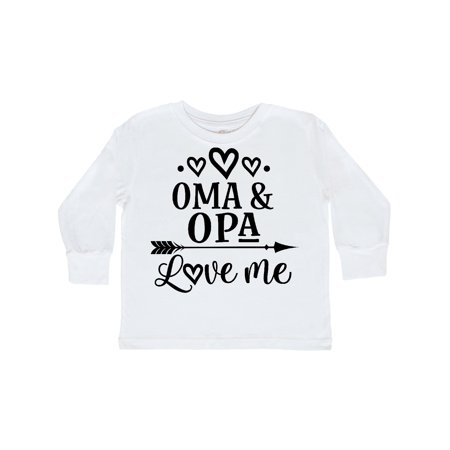 

Inktastic My Oma Opa Love Me Grandkids Gift Toddler Boy or Toddler Girl Long Sleeve T-Shirt