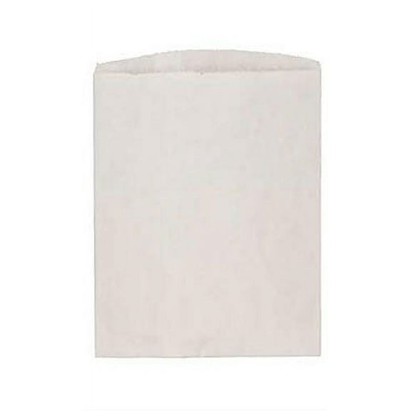 Large White Kraft Paper Merchandise Bags - 12”W x 15”H  - Case of 1000