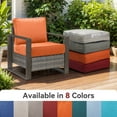 thumbnail image 3 of Gymojoy 24 in. x 24 in. x 6 in.Deep Seat Cushion Set, Olefin 2-Piece Deep Seating Outdoor Replacement Lounge Chair loveseat Sofa Cushion in Orange, 3 of 6