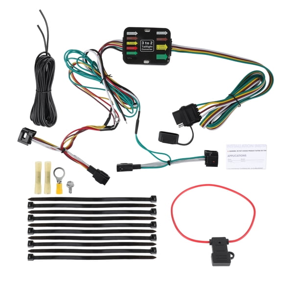 Unique Bargains 4 Pin Trailer Wiring Harness 56377 Towing Hitch Wiring Kit for Mazda CX-5 2017 2018 2019 2020 2021 Connector Towing Harness Converter