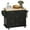 Distressed Black, variant on HOMCOM Kitchen Island on Wheels, Rolling Cart with Rubberwood Top, White