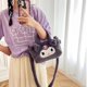 thumbnail image 4 of Bolsa de felpa Kawaii Sanrios de 5 estilos, 26cm, Kuromis My Melodies Cinnamorolls, bolsos de Anime, mochila rellena de Hello KT Kitties, 4 of 4