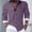 Brown, variant on Men's Striped Printed Long Sleeve Dress Shirts Regular Fit Button Down Casual Shirt, Adjustable Button Cuffs, 4 Way Stretch Lightweight Shirt for Business Office Daily Wear