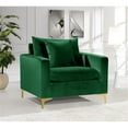 thumbnail image 2 of Meridian Furniture Naomi Velvet Accent Chair in Green, 2 of 9