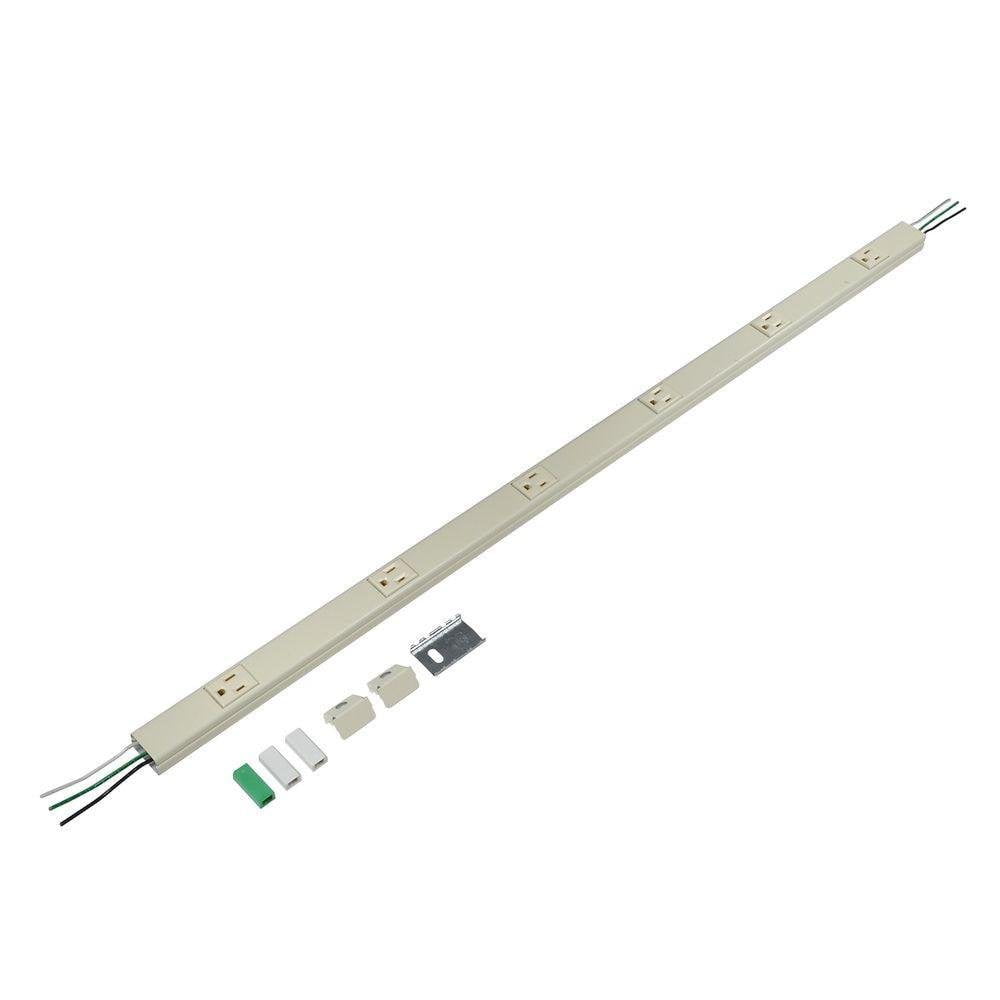 Plugmold HardWired MultiOutlet Strip, Ivory