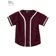 thumbnail image 3 of Ma Croix Kids Baseball Button Down Jersey Youth Active Athletic Uniform, 3 of 4