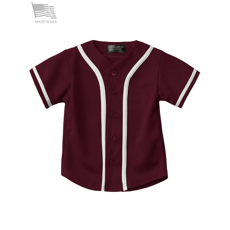 3 button hot sale baseball jersey