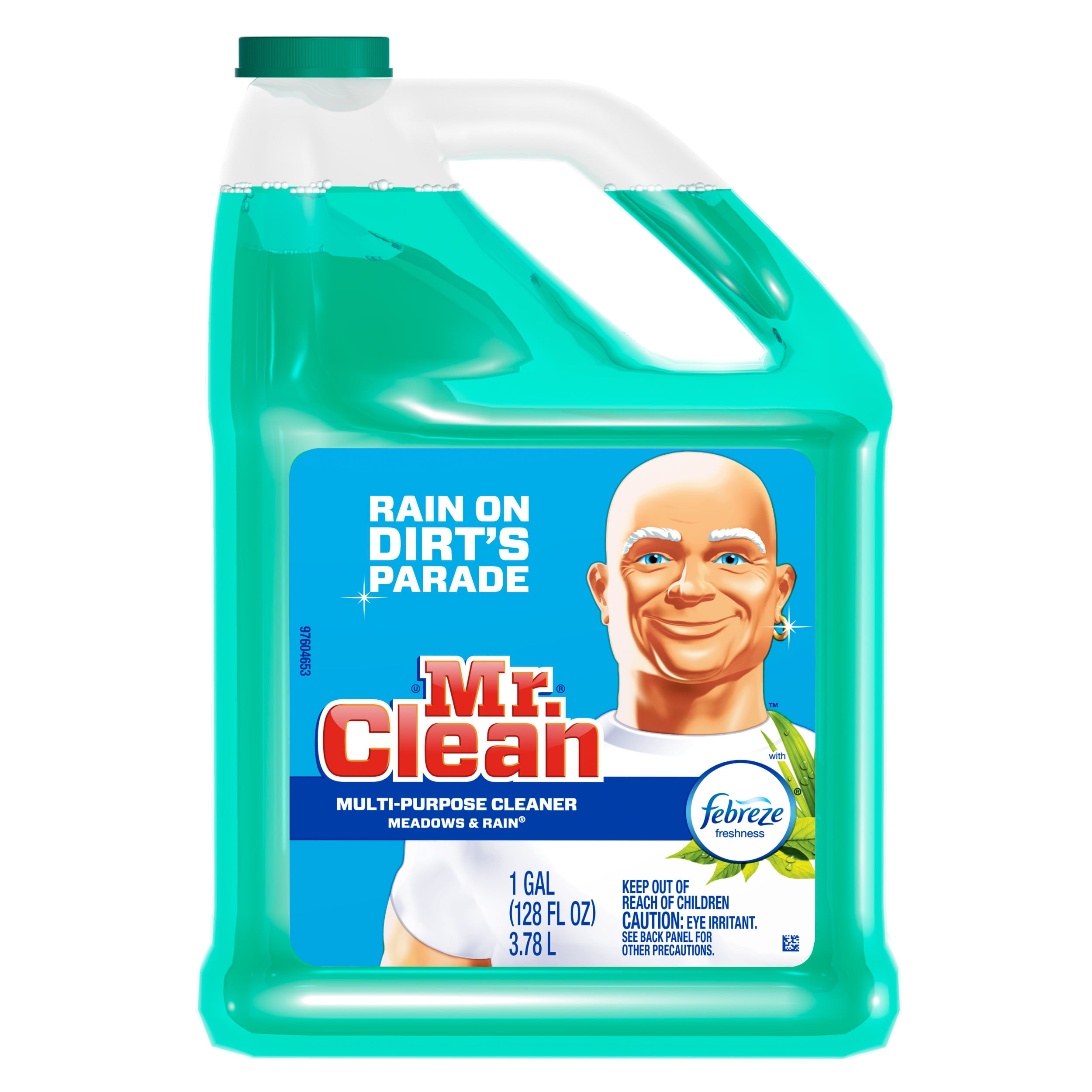 Mr. Clean Liquid Multi-Purpose Cleaner with Febreze, Meadows & Rain, 128 Fl Oz - Walmart.com