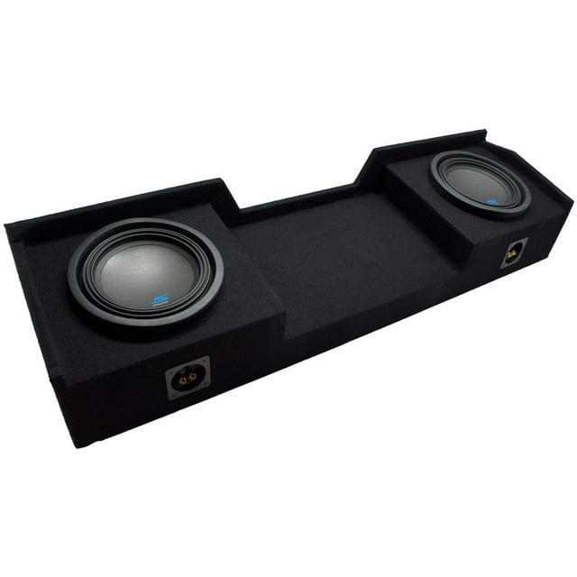 American Sound Connection Compatible avec 1999 2000 2001 2002 2003 2004 2005 2006 Chevy Silverado Ext Cab Truck Alpine S-W10D2 Type S Car Audio Subwoofers Custom Dual 10 Pouces Sub Box Enclosure Package