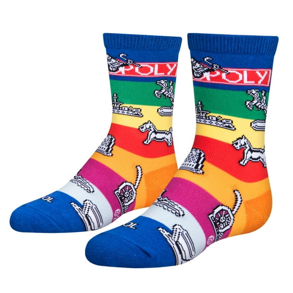 Cool Socks for Kids, Monopoly Pieces Board Game, Crazy, Soft, Funny, 4-7 Years