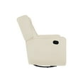 thumbnail image 6 of Relieve Muscle Aches with Nursery Glider, Upholstered Rocker Recliner Comfortable Rocking Chair with 360° Swivel Motion, Soft Cushions for Nursing and Bonding, Baby Reclining Chair - Cream, 6 of 22