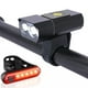 thumbnail image 3 of Faro para bicicleta recargable por USB, 4 modos de luz, resistente al agua, lámpara de luz delantera para bicicleta, para en trasera Macarena  Luz de bicicleta, 3 of 8