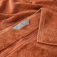 thumbnail image 5 of Superior Egyptian Cotton Absorbent 6-Piece Caramel Brown Towel Set, 5 of 13