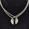 thumbnail image 6 of Limei 2 Pcs Fashion Best Friends Love Heart Pendant Couple Chain Necklace Jewelry Gift, 6 of 7