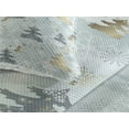 thumbnail image 3 of Ambesonne Nature Quilted Coverlet 3 Pcs, Retro Soft Pine Tree, King Size, Blue Grey and Dark Mustard, 3 of 4