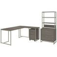 thumbnail image 1 of Bush Business Furniture Method by Kathy Ireland 4 Piece L Shape Set in Cocoa, 1 of 9