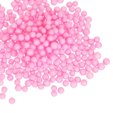Uxcell 5Pack 0.16"-0.24" Foam Ball, Mini Round Foam Beads Balls for DIY Crafts, Pink