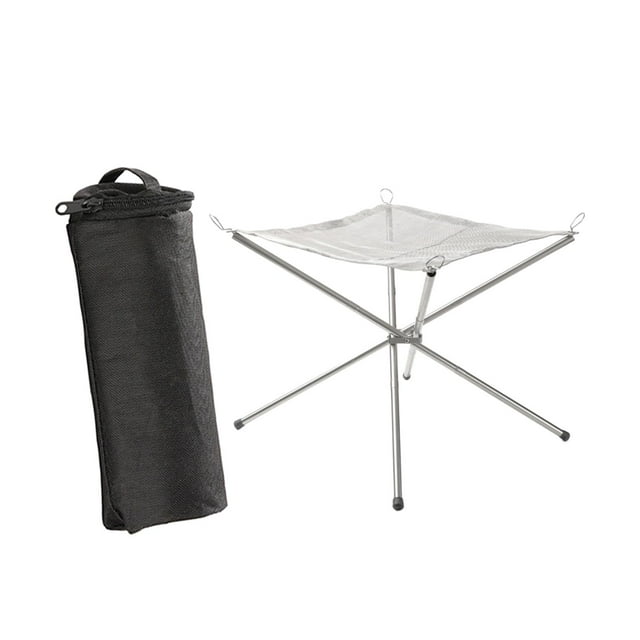 jinwen Camping Mesh Fire Firepit Durable Heating Mesh for Outdoor Backyard Campsite L L