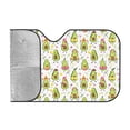 thumbnail image 2 of Bingfone Avocado Playing Music Car Windshield Sun Shade Protector Keep Your Vehicle Cool Sun Shield Visor Cover Foldable-Small, 2 of 9