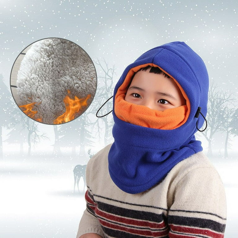 Kids Balaclava Hat Winter Full Face Ski Mask Thermal Windproof