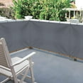 thumbnail image 4 of COVERS&ALL Clôture Écran d'Intimité Robuste avec Oeillets, Imperméable - Clôture Écran Personnalisée Résistante aux UV et aux Intempéries pour Porche, Balcon, Jardin, Cour Arrière, Piscine Extérieurs (4 Pieds x 50 Pieds, Gris), 4 of 7
