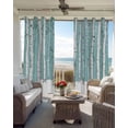 thumbnail image 6 of Aqua Tree Trunk Kitchen Curtains Farmhouse Forest Snow Watercolor Cafe Short Curtains for Bathroom Blackout Window Curtain Grommet Small Window Treatment Drapes for Bedroom Living Room 27.5"x39"x2, 6 of 9