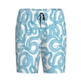 thumbnail image 4 of Wukai Blue Snake Men’s Short Pajama Pants With Pockets Soft Sleep Pj Shorts for Men-3X-Large, 4 of 6
