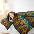 thumbnail image 3 of Erosebridal Farmhouse Cow Animal Bedding Comforter Set 7pcs, Retro Sunflower Queen Bedding Sets, 3 of 7
