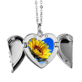 thumbnail image 1 of Girasoles Azul cielo Sunshine Flower Alas de ángel collar colgante regalo de moda Unbranded M, 1 of 3