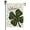 A, variant on Welcome St. Patrick''s Green Leopard-print Four-leaf Clover Garden Flag 12.5x18in, Home Outdoor Patio Holiday Garden Flag Decoration -D
