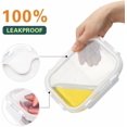 thumbnail image 4 of 10 Pack 22 Oz Glass Meal Prep Containers with Lids, Reusable Glass Food Storage Containers with Lids, Leak Proof, Microwave, Oven, Freezer and Dishwasher Safe (White), 4 of 6