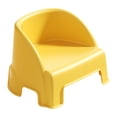 thumbnail image 2 of Taburete pequeño, taburete para niños con respaldo, taburete estable y multifuncional para cambiar zapatos para sala de estar, sala de juegos y Amarillo, 2 of 8