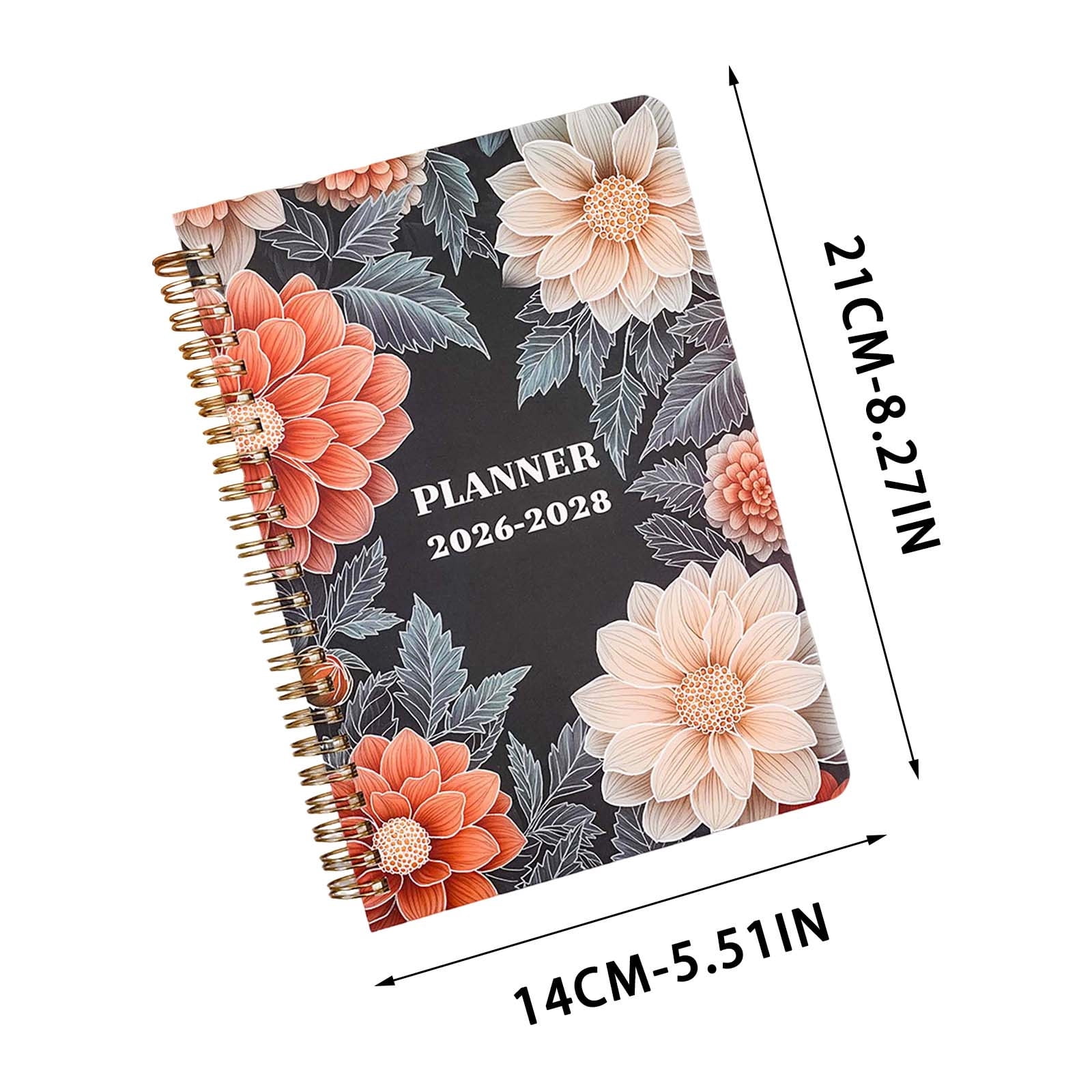 2026-2028 Planner Weekly Monthly Calendar Notebook 3 Yr Spiral Agenda for Goal Tracking Schedule Planning Office School Study Meeting Project Management Productivity Organizer Back to School Planner
