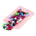 thumbnail image 2 of 100 pc Macaron Color Plastic Resealable Bags Zip Top Bags Self Seal Bags Top Seal Pink 21.1x12.9x0.15cm Unilateral Thickness: 2 Mil(0.05mm), 2 of 3