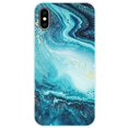 thumbnail image 1 of Funda de silicona blanda pintada para iphone, carcasa trasera de TPU, a prueba de golpes, para x, xs, max, xr Fivean unisex, 1 of 2