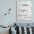 thumbnail image 2 of Stupell Industries I Came, I Saw, I Forgot Quote with Distressed Charm Designed by Daphne Polselli, 2 of 6