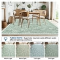 thumbnail image 6 of Hasoo 2' x 6' Washable Hallway Runner Rug Floral Kitchen Runner Scallop Border Indoor Carpet, Mint Green, 6 of 6