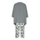 thumbnail image 5 of Conjunto de blusas y pantalones de manga larga con cuello en V y estampado para mujer Wmkox8yi bvn2969, 5 of 8