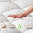 thumbnail image 3 of BEDLORE Queen Size Mattress Topper, Fluffy Pillow Top Mattress Pad for Back Pain, Bamboo Breathable Mattress Cover with 6-18 Inches Deep Pocket, 3 of 9